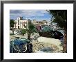 Fishing Boats In Harbour And Fish Market, Benicarlo, Valencia Region, Spain by Sheila Terry Limited Edition Print