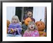 Friends Pose With Their Carved Pumpkins, Chevy Chase, Maryland by Stacy Gold Limited Edition Print