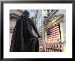A Bronze Statue Of George Washington And The New York Stock Exchange by Justin Guariglia Limited Edition Pricing Art Print