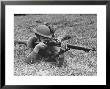 View Of A Soldier Using A Springfield Rifle by William Vandivert Limited Edition Print