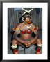 Suya Indian Dressed For Dance, Brazil, South America by Robin Hanbury-Tenison Limited Edition Print
