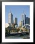 Footbridge Over The River Yarra And City Skyline, Melbourne, Victoria, Australia by Ken Gillham Limited Edition Print