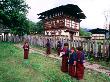 Wangdicholing Primary School, Bhumtang, Himalayan Kingdom, Bhutan by Lincoln Potter Limited Edition Print