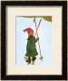 Little Girl Skiing by Carl Larsson Limited Edition Pricing Art Print