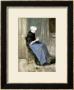A Young Scheveningen Woman Knitting by Vincent Van Gogh Limited Edition Pricing Art Print