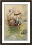 Fairy Riding A Nautilus by Warwick Goble Limited Edition Pricing Art Print