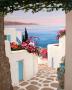 Ruelle Fleurie A Myconos by Jean Claude Carsuzan Limited Edition Print