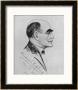 Rudyard Kipling English Writer Sketched During A Visit To Naples In March 1928 by G. Garzia Limited Edition Pricing Art Print