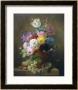 Rich Still Life Of Roses, Poppies, Azaleas And Tulips by Arnoldus Bloemers Limited Edition Pricing Art Print