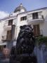 Sculpture Of Lion Near Beach, Positano, Italy by Terri Froelich Limited Edition Print
