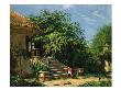 Garden Stair By Blege Pond (Oil On Canvas) by Frants Diderik Boe Limited Edition Print