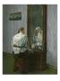 In Front Of The Mirror (Oil On Canvas) by Christian Krohg Limited Edition Print