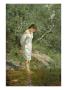 German Farm Girl, 1882 (Oil On Canvas) by Sofie Thomesen Werenskiold Limited Edition Pricing Art Print