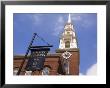 Park Street Church And Boston Common Sign, Boston, Massachusetts, Usa by Amanda Hall Limited Edition Print