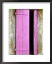 Pink Wooden Shutters, Minerve, Languedoc-Roussillon, France by David Tomlinson Limited Edition Print