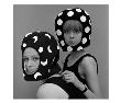 Celia Hammond And Patty Boyd In Edward Mann Dots And Moons Helmets, 1965 by John French Limited Edition Print