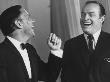 Comedian Bob Hope With Entertainer Frank Sinatra On The Bob Hope Show by Allan Grant Limited Edition Pricing Art Print