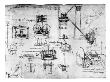 Hydraulic Devices by Leonardo Da Vinci Limited Edition Print