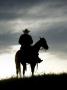 Cowboy On Horse In Silhouette On The Ridge Of A Mountain by Scott Stulberg Limited Edition Print