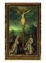 Crucifix With St Bernardino Of Siena And St Anthony Of Padua by Gaetano Previati Limited Edition Print