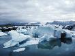 Icebergs Floating In Glacial Water, Iceland by Atli Mar Limited Edition Print