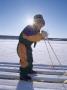 A Boy Cross Country Skiing by Kim Naylor Limited Edition Print