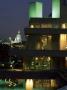 The National Theatre Illuminated At Night With St Paul's Cathedral In The Distance, London by Richard Turpin Limited Edition Print