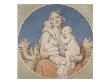 Carton Pour Les Vitraux De La Chapelle Saint Ferdinand : La Charite by Jean-Auguste-Dominique Ingres Limited Edition Pricing Art Print