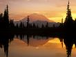 Upper Tipsoo Lake Reflection, Mt. Rainier National Park, Washington, Usa by Jon Cornforth Limited Edition Print