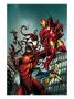The Mighty Avengers #8 Cover: Iron Man And Sentry by Mark Bagley Limited Edition Print