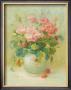 Pink Geraniums With Strawberries by Danhui Nai Limited Edition Print