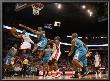 New Orleans Hornets V Miami Heat: Dwyane Wade And Emeka Okafor by Mike Ehrmann Limited Edition Print