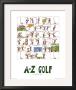 A-Z Of Golf by Nicola Streeten Limited Edition Print