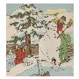 Making A Snowman In Winter by Constance Heffron Limited Edition Pricing Art Print