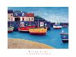 In The Harbour Mevagissey by Simon Hart Limited Edition Print