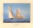 The America's Cup - Puritan V. Genesta, 1885 (Signed) by Tim Thompson Limited Edition Print