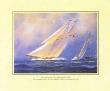 Schooners Of The New York Yacht Club (Signed) by Tim Thompson Limited Edition Print