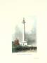 Baltimore-Washington Monument Street Scene by William Henry Bartlett Limited Edition Print