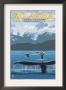 Skagway, Alaska - Inside Passage Whale View, C.2009 by Lantern Press Limited Edition Print