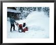 Man With Snow Blower by Richard Stockton Limited Edition Pricing Art Print