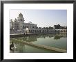 Sikh Pilgrim Bathing In The Pool Of The Gurudwara Bangla Sahib Temple, Delhi, India by Eitan Simanor Limited Edition Print