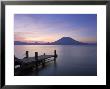 Jetty, Lake Atitlan And Volcano San Pedro, Dawn, Guatemala by Michele Falzone Limited Edition Print