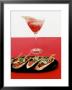 Toasted Bread With Red Pesto And Goat's Cheese, Cocktail by Alexander Van Berge Limited Edition Print