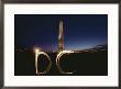 The Letters Dc Produced By A Flashlight Greet Visitors To The Mall by Karen Kasmauski Limited Edition Print