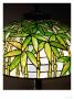Detail From A Bamboo Leaded Glass And Bronze Table Lamp by Tiffany Studios Limited Edition Print