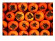 Persimmons From A Stall In The Central Market, Athens, Attica, Greece by Neil Setchfield Limited Edition Print