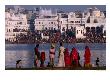 Pilgrims On Ghats Of Pushkar Lake, Pushkar, Rajasthan, India by Dallas Stribley Limited Edition Print