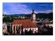 Exterior Of Church, Baden-Baden, Germany by Dennis Johnson Limited Edition Pricing Art Print