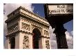 Street Sign Next To Arc De Triomphe, Paris, France by Glenn Beanland Limited Edition Print