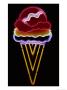 A Neon Cone Glows Invitingly In The Dark by Stephen St. John Limited Edition Print